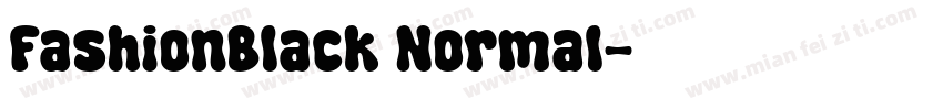 FashionBlack Normal字体转换